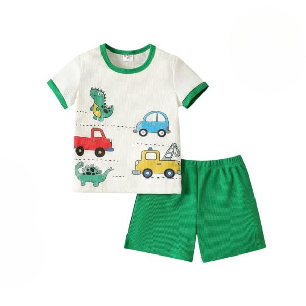 Cars Printed T-Shirt & Short Set