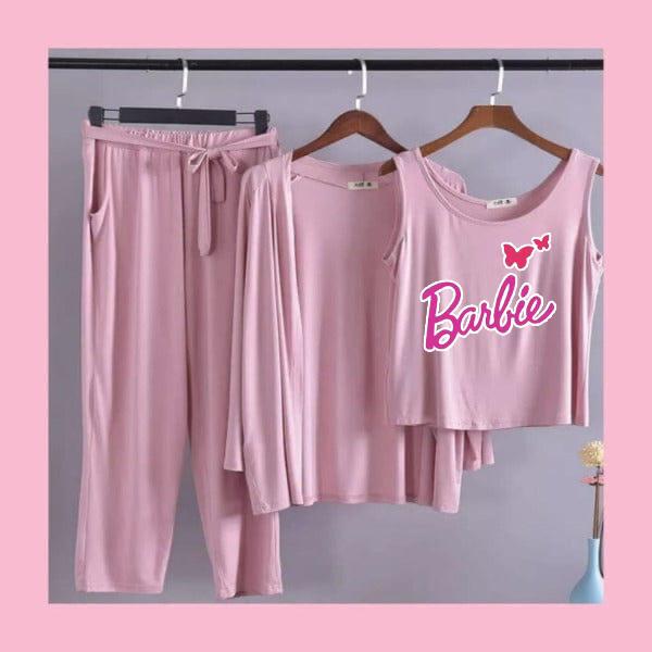 BARBIE 3 Pcs Night Suit