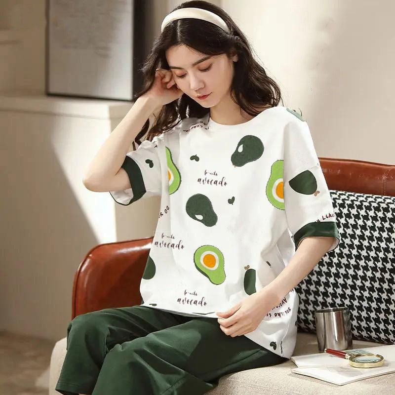 Casual Avocado Pajamas for Women